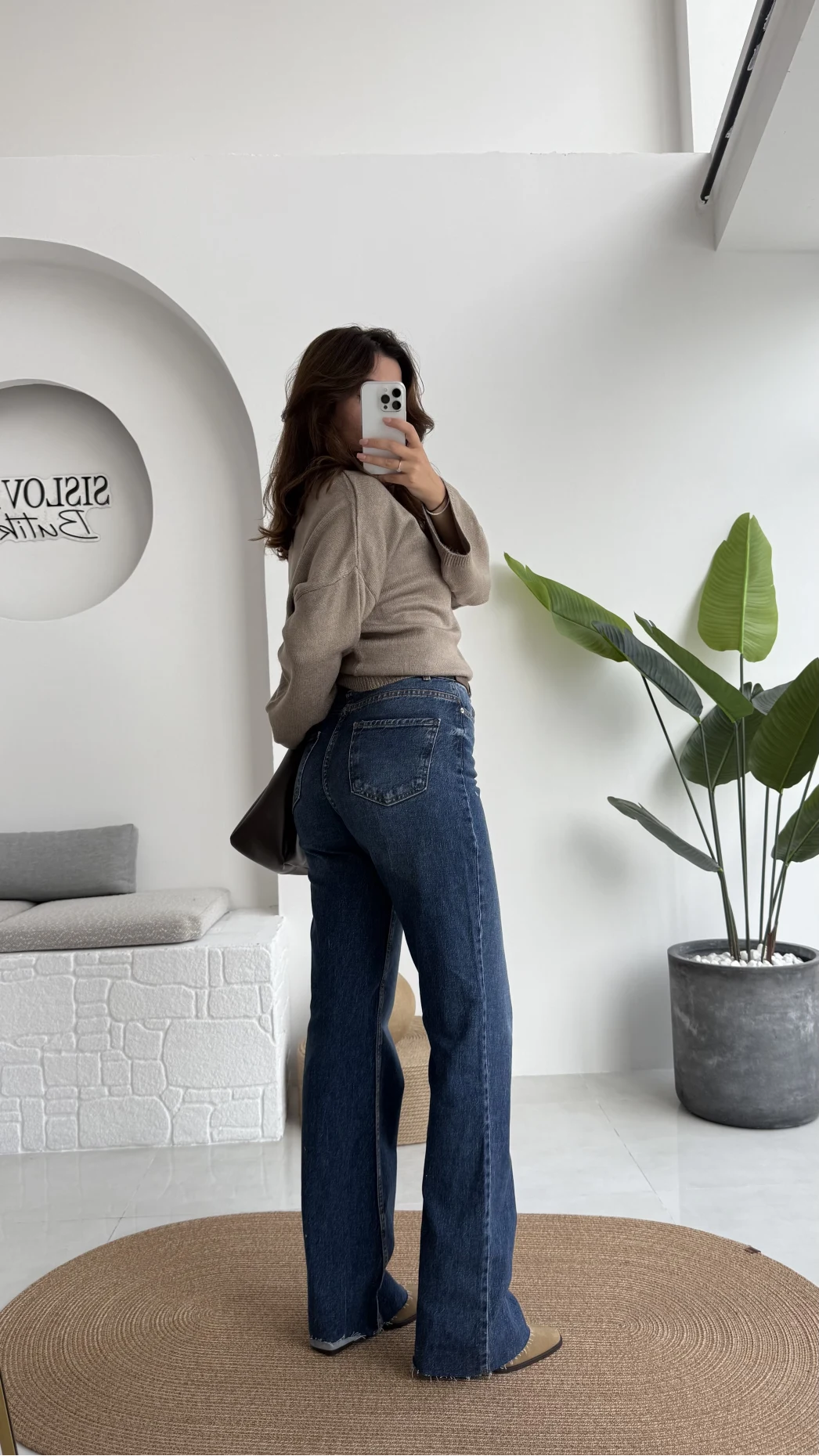 Bellamo Straight Lacivert Tonları Jean Pantolon