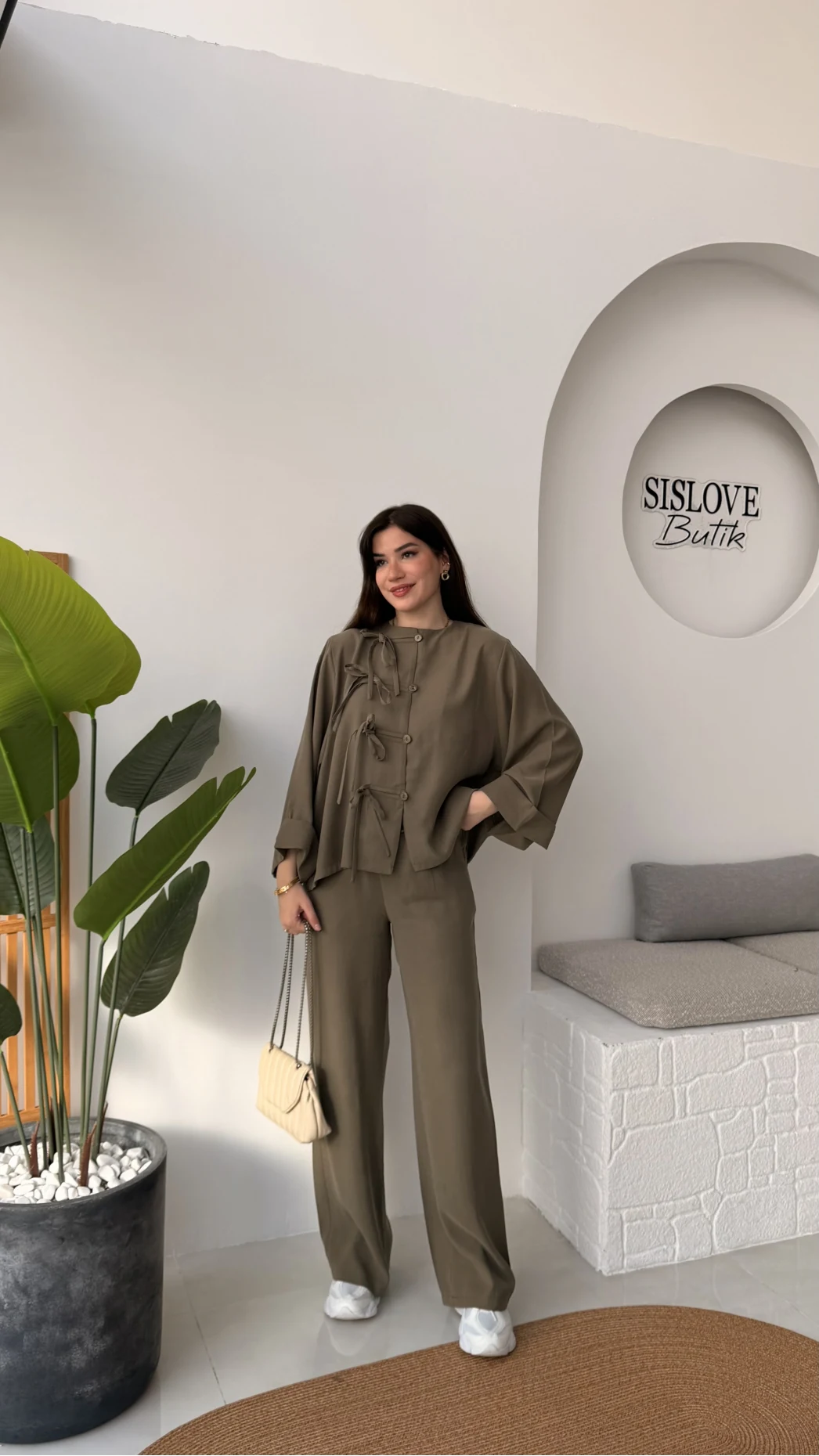 Bennet Serisi Modal Takım - Haki - Kod: 8678