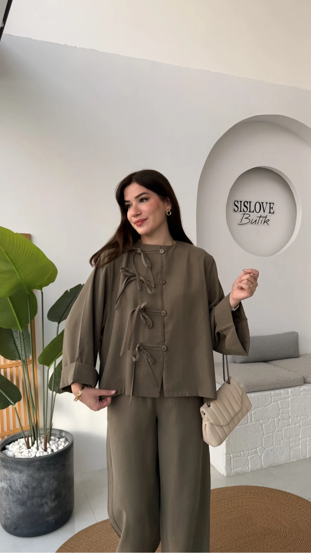 Bennet Serisi Modal Takım - Haki - Kod: 8678