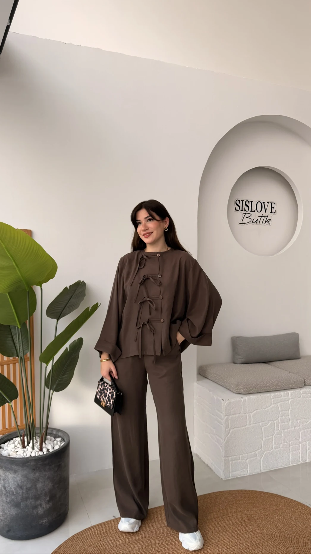 Bennet Serisi Modal Takım - Kahve - Kod: 8678