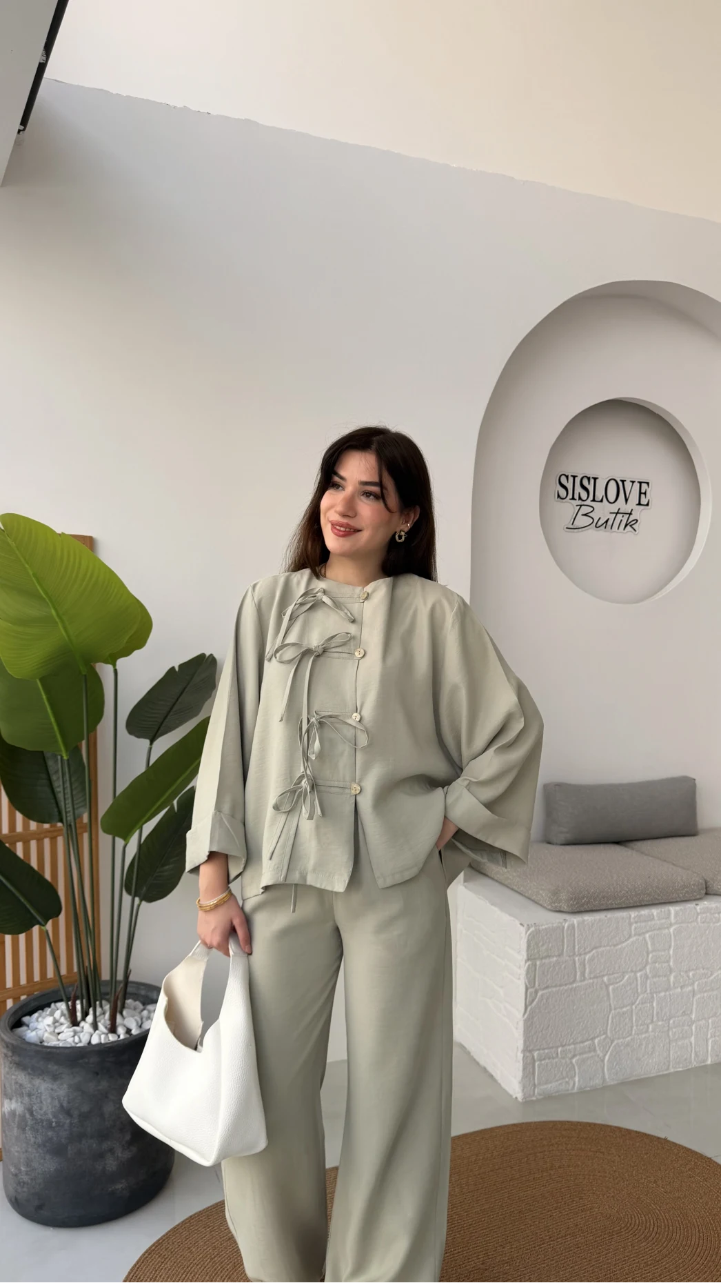 Bennet Serisi Modal Takım - Mint - Kod: 8678