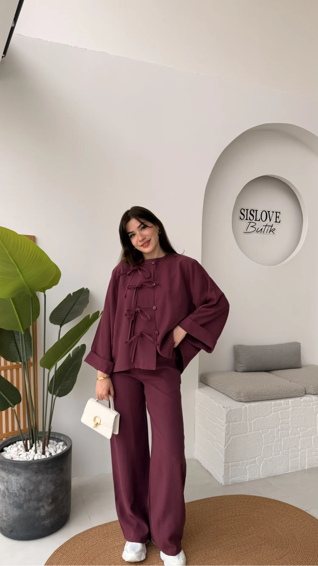 Bennet Serisi Modal Takım - Mürdüm - Kod: 8678