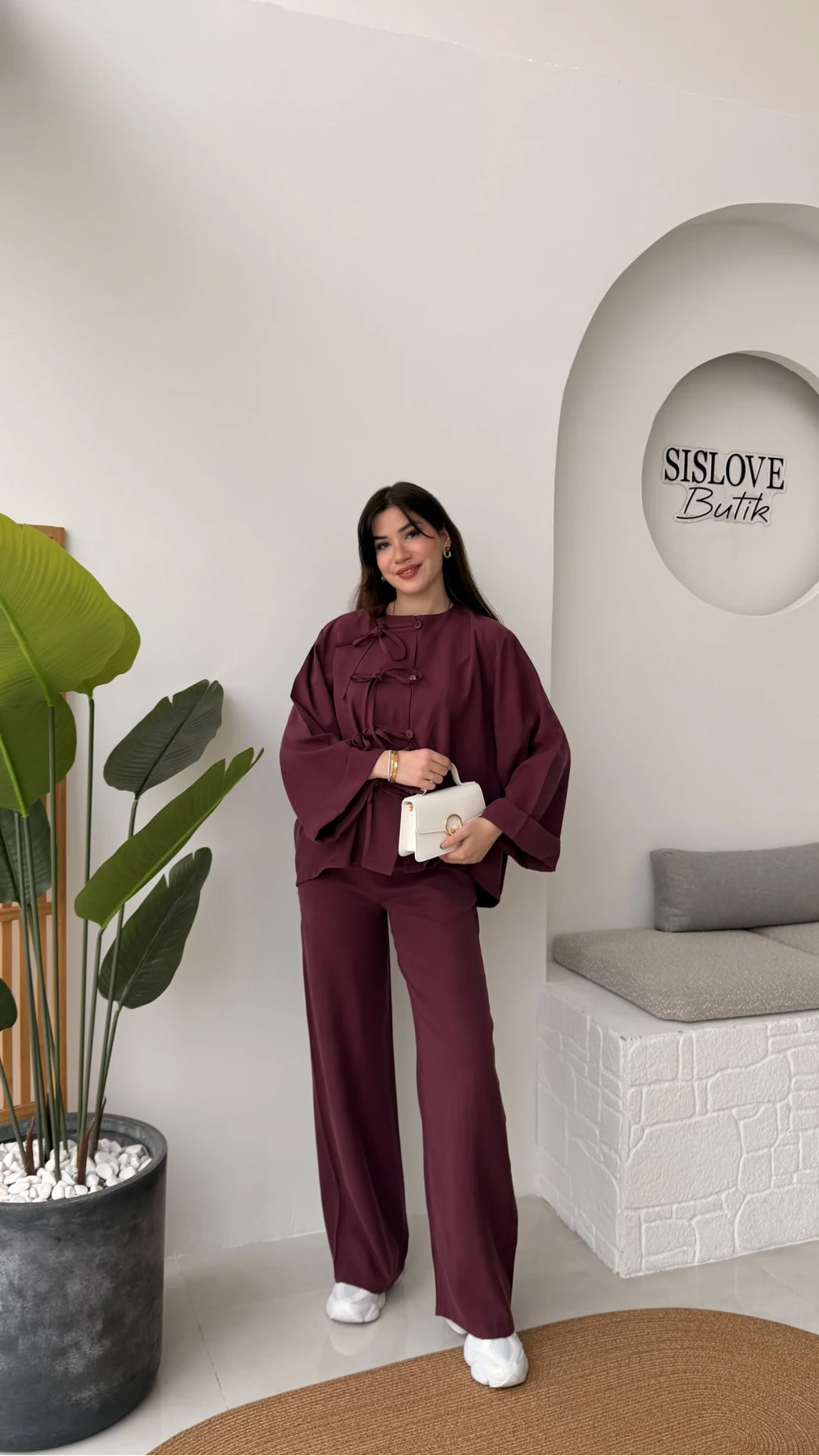 Bennet Serisi Modal Takım - Mürdüm - Kod: 8678