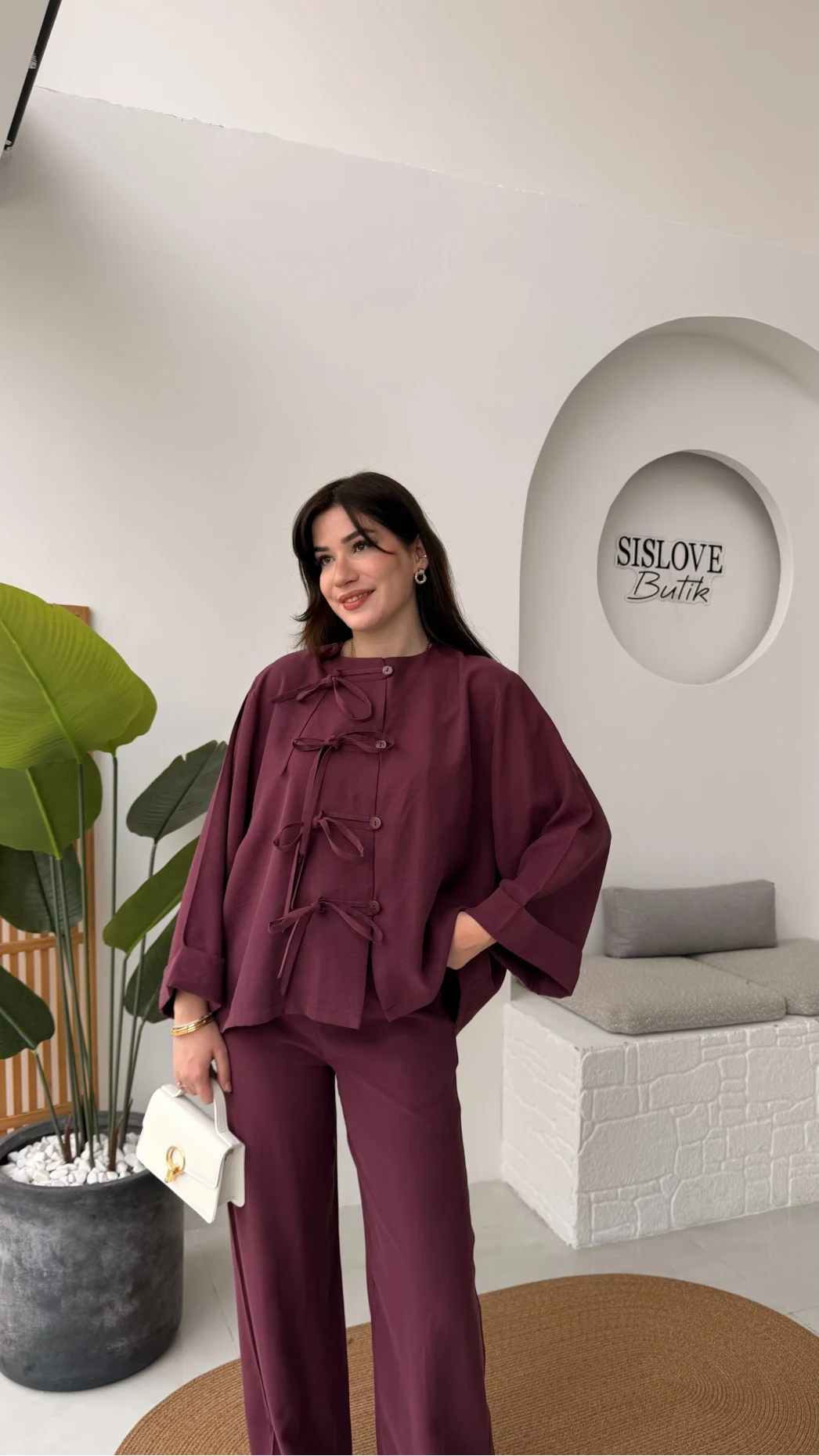 Bennet Serisi Modal Takım - Mürdüm - Kod: 8678