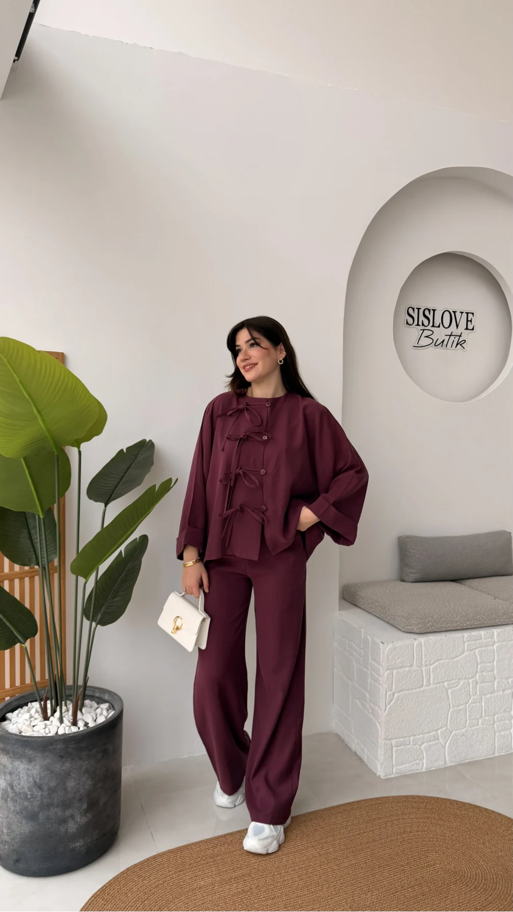 Bennet Serisi Modal Takım - Mürdüm - Kod: 8678