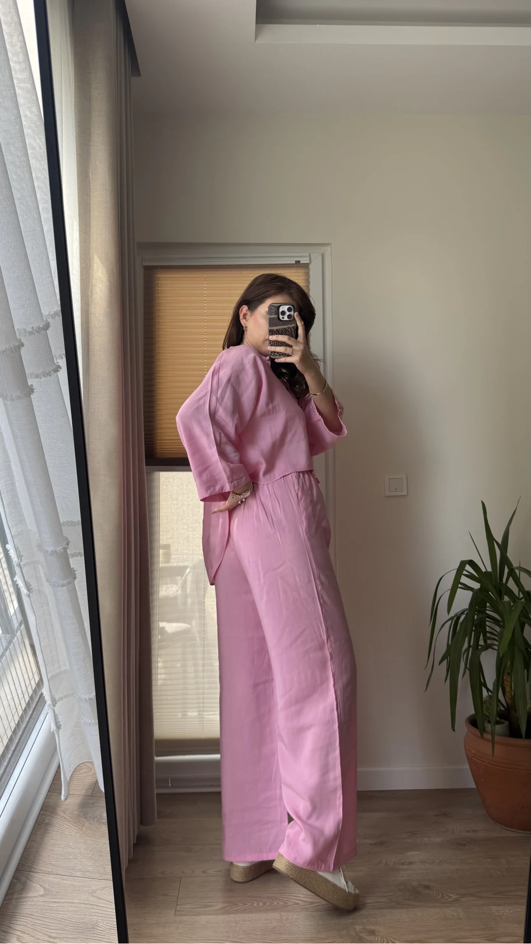 Bennet Tensel Cepli Pantolon Pembe