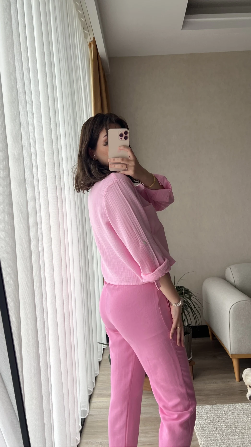 Beua Pembe Müslin Bluz