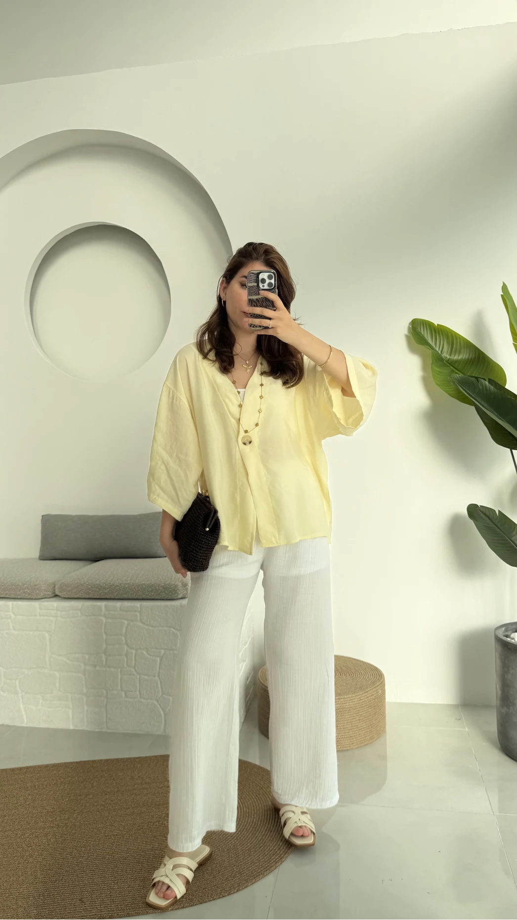 Beyaz Astarlı Pantolon