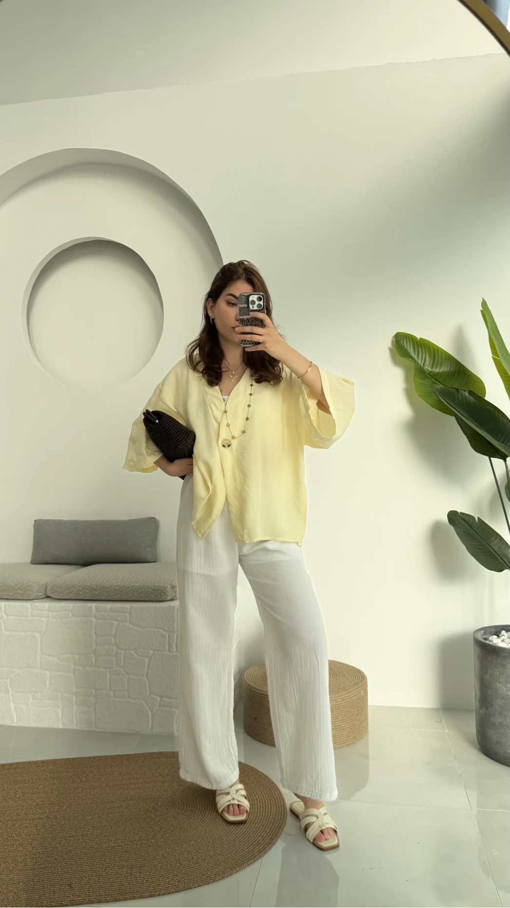 Beyaz Astarlı Pantolon