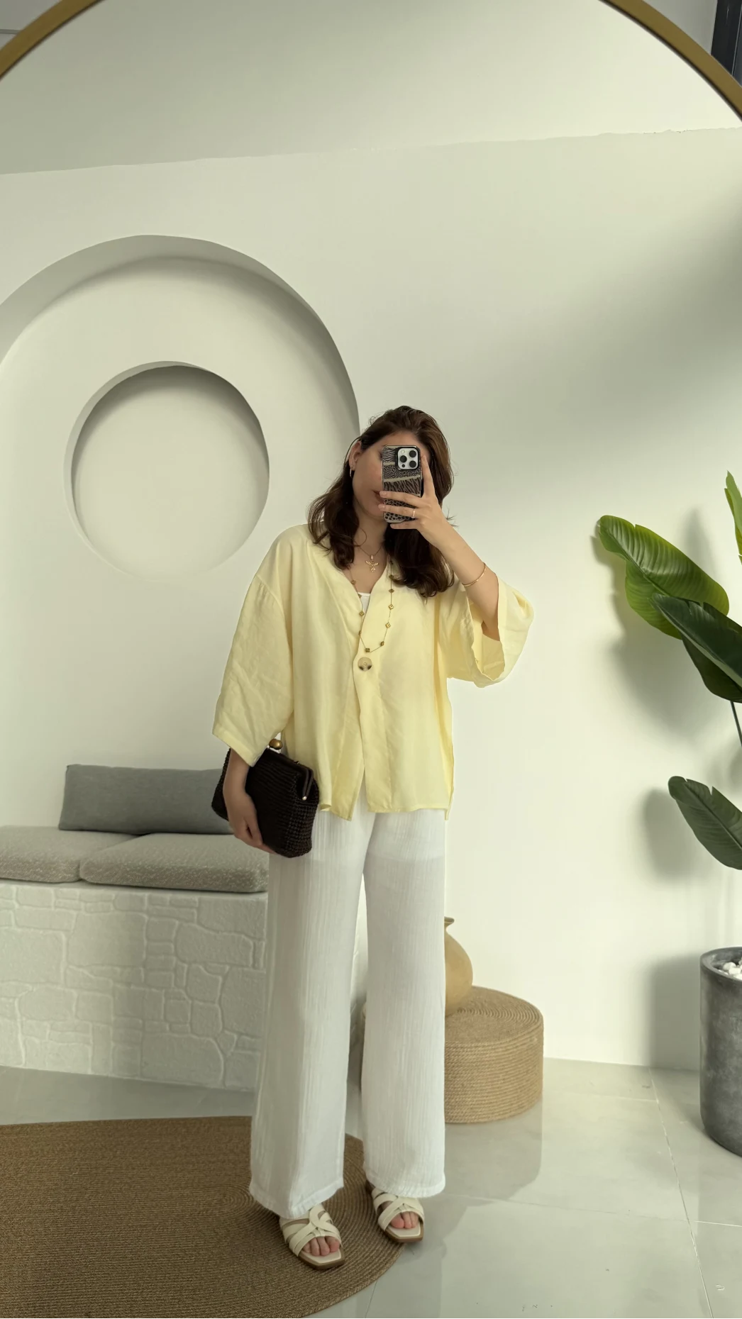 Beyaz Astarlı Pantolon