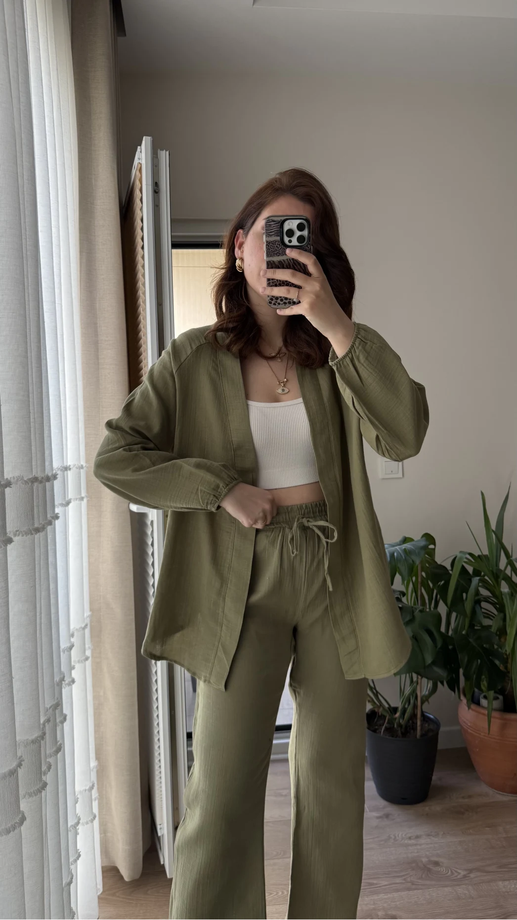 Billie Kimono Takım - Haki