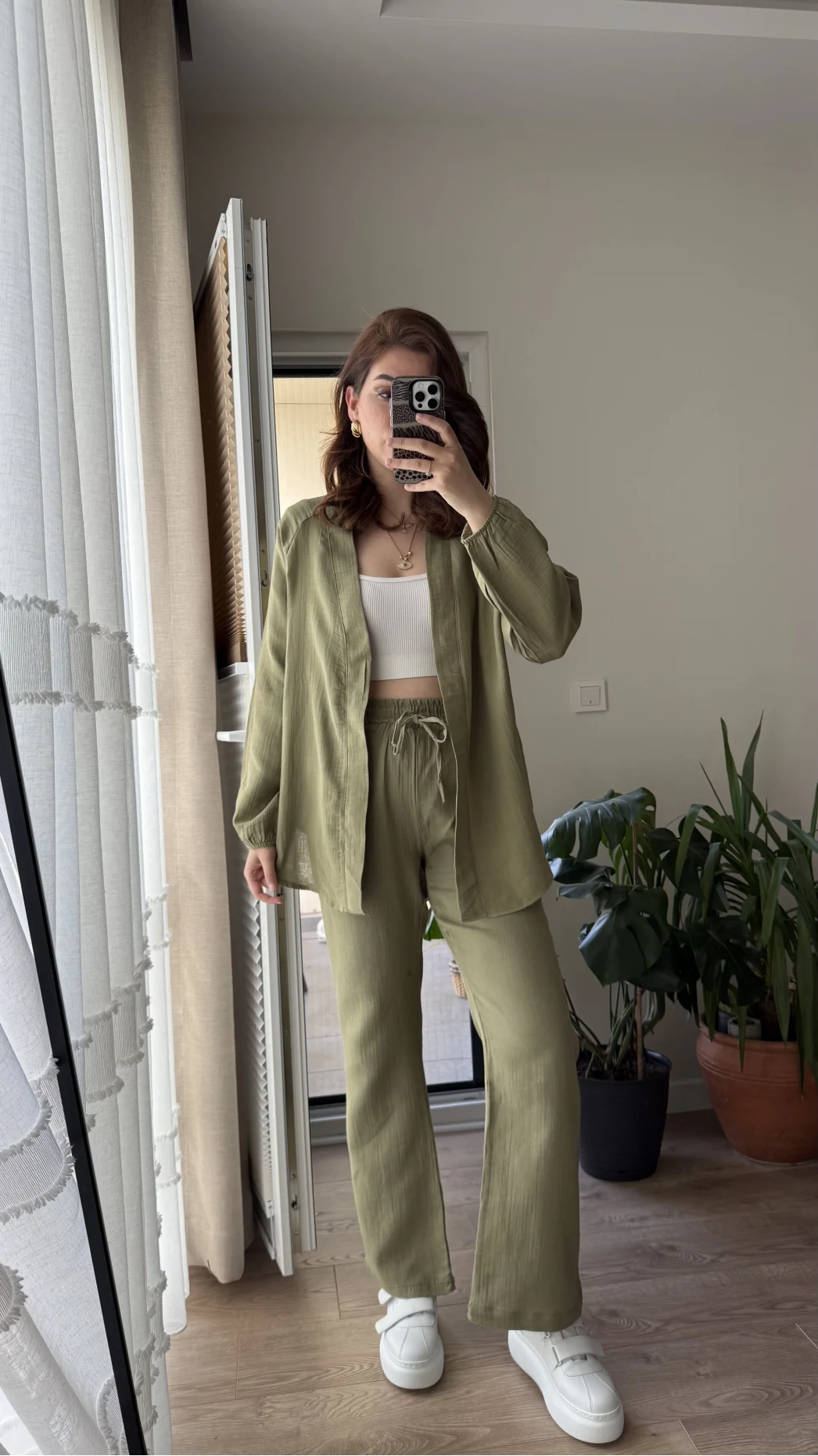 Billie Kimono Takım - Haki