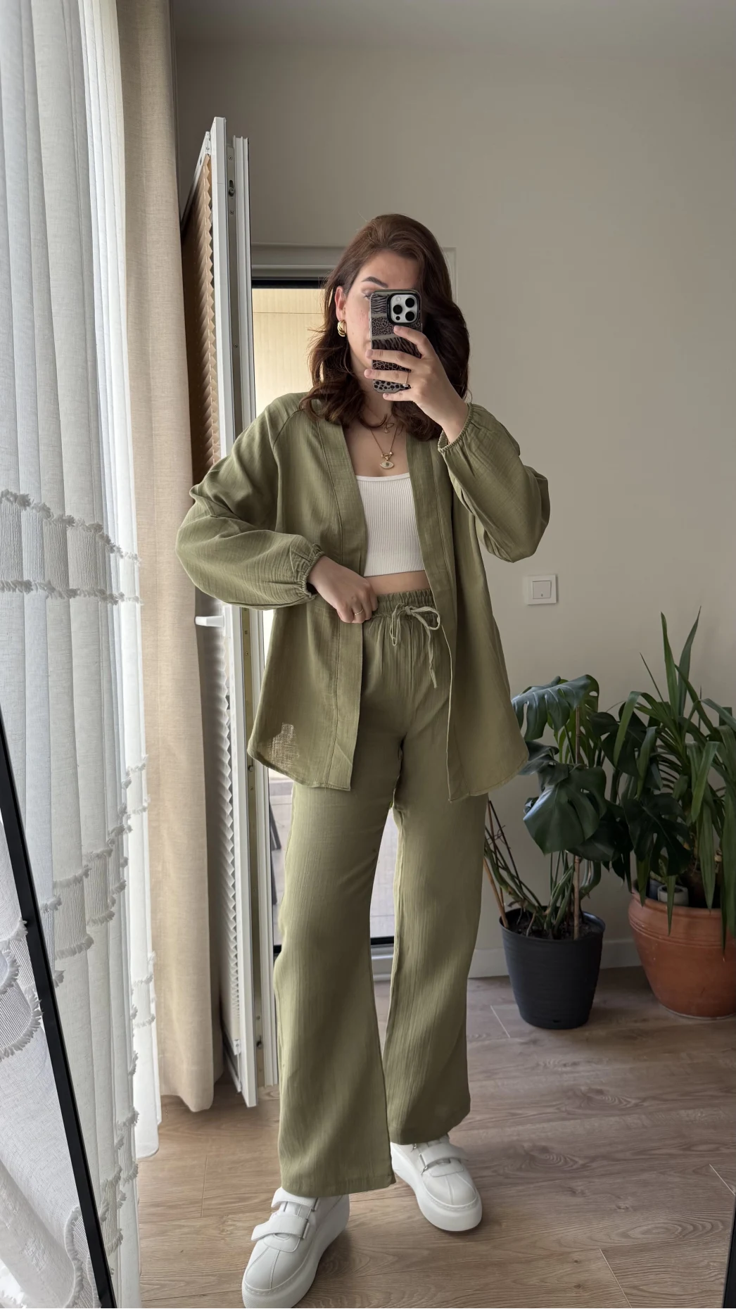 Billie Kimono Takım - Haki