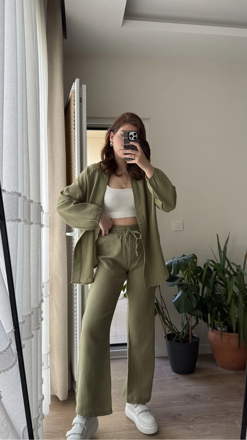 Billie Kimono Takım - Haki