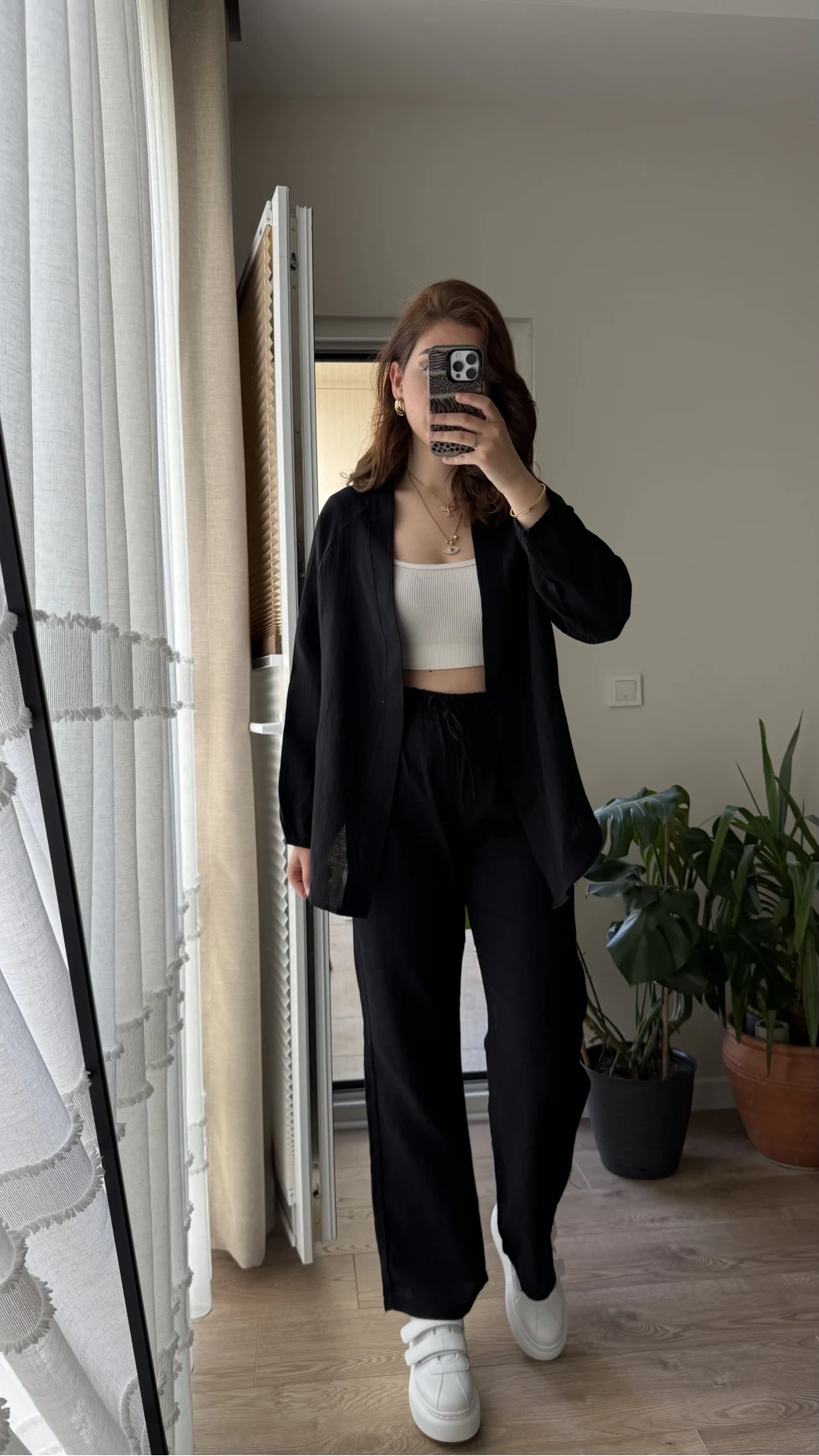 Billie Kimono Takım - Siyah