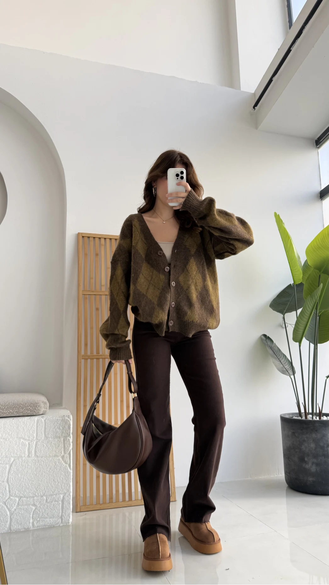 Bitter Baklava Salaş Hırka - Kahve