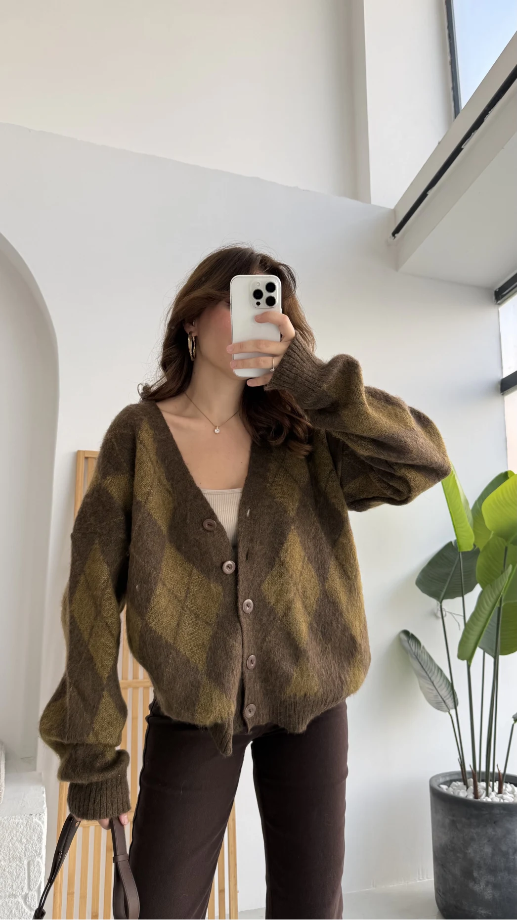 Bitter Baklava Salaş Hırka - Kahve