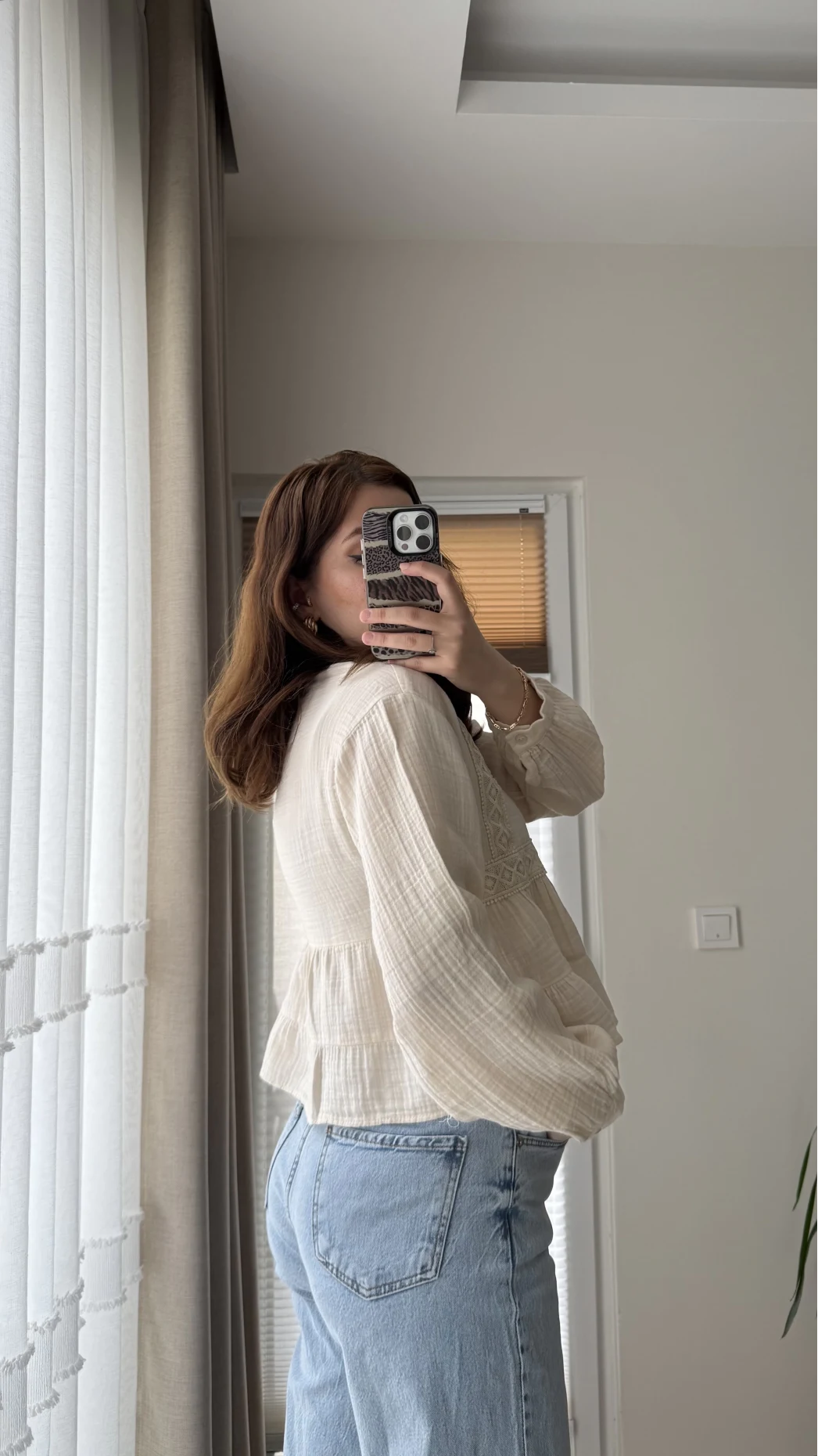 Bloom Krem Dantel Gömlek