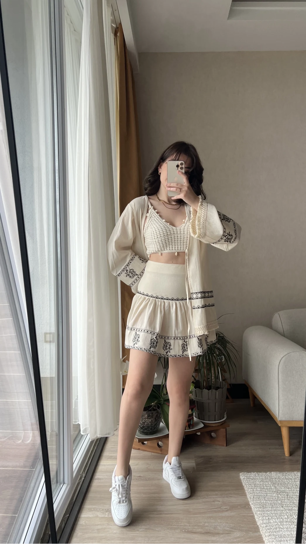 Bohem Kimono Etekli Takım