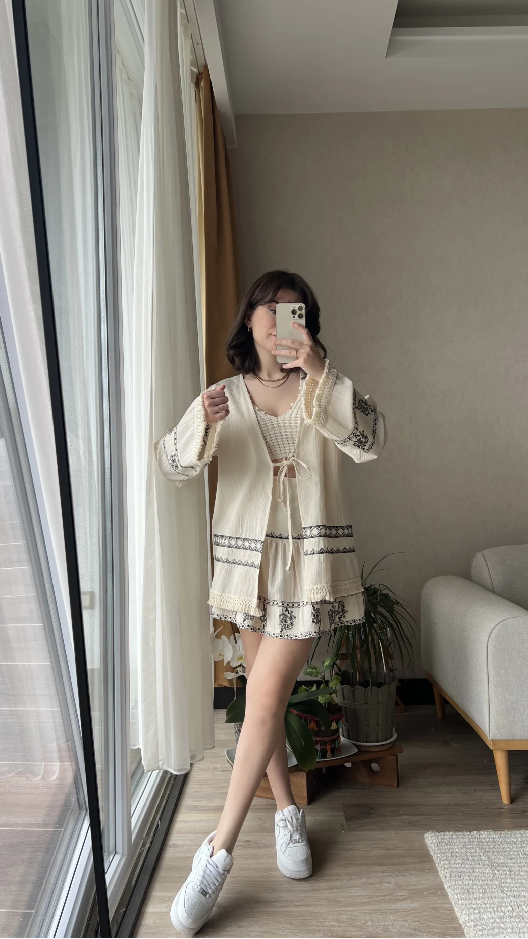 Bohem Kimono Etekli Takım