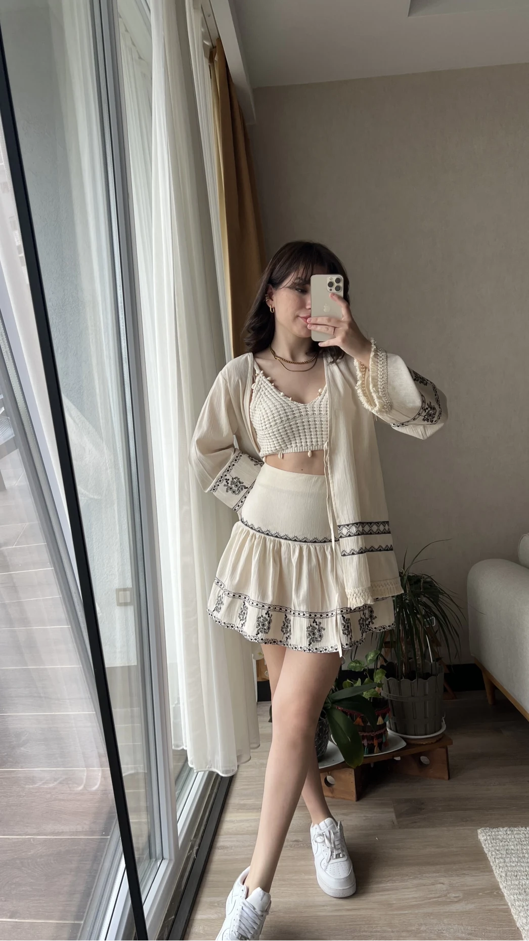 Bohem Kimono Etekli Takım