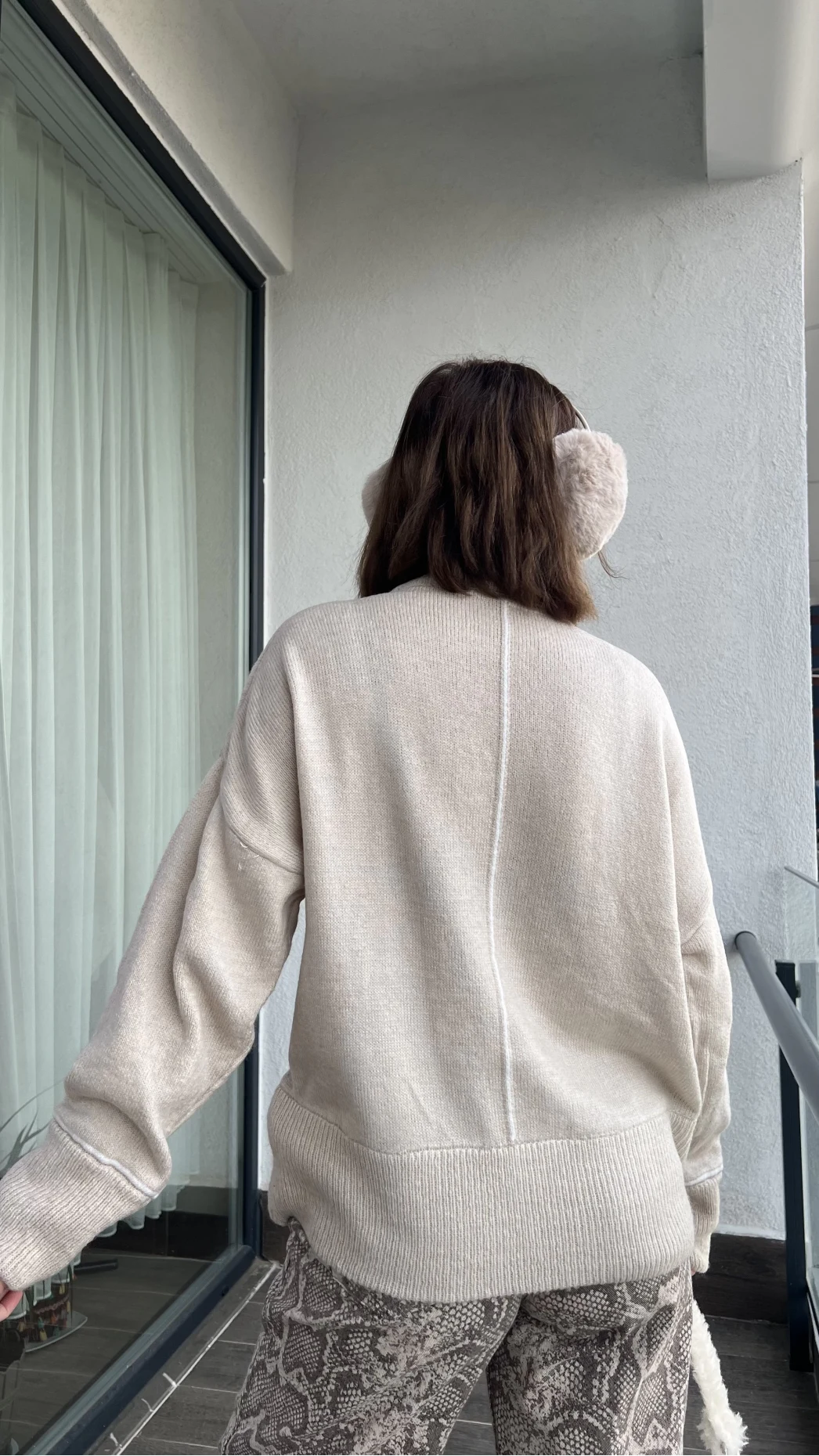 Bolly Şeritli Krem Kazak