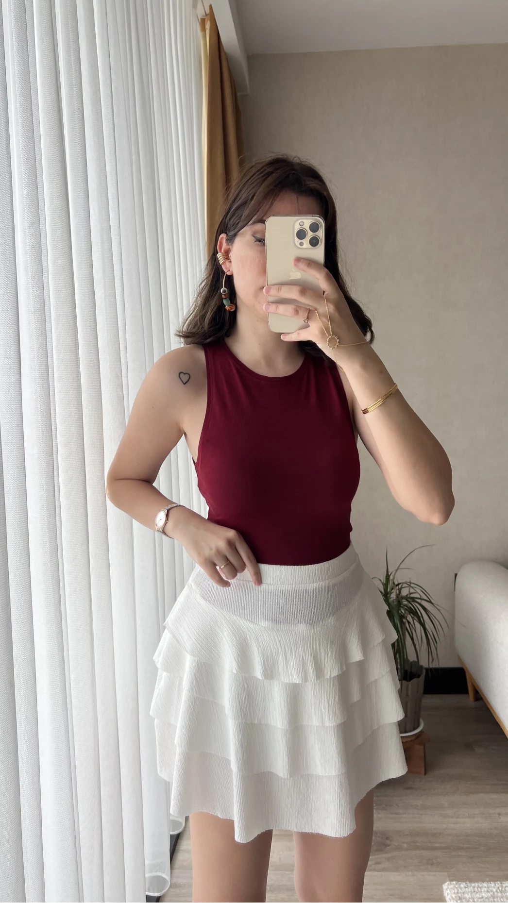 Bordo Bileyi Penye Üst