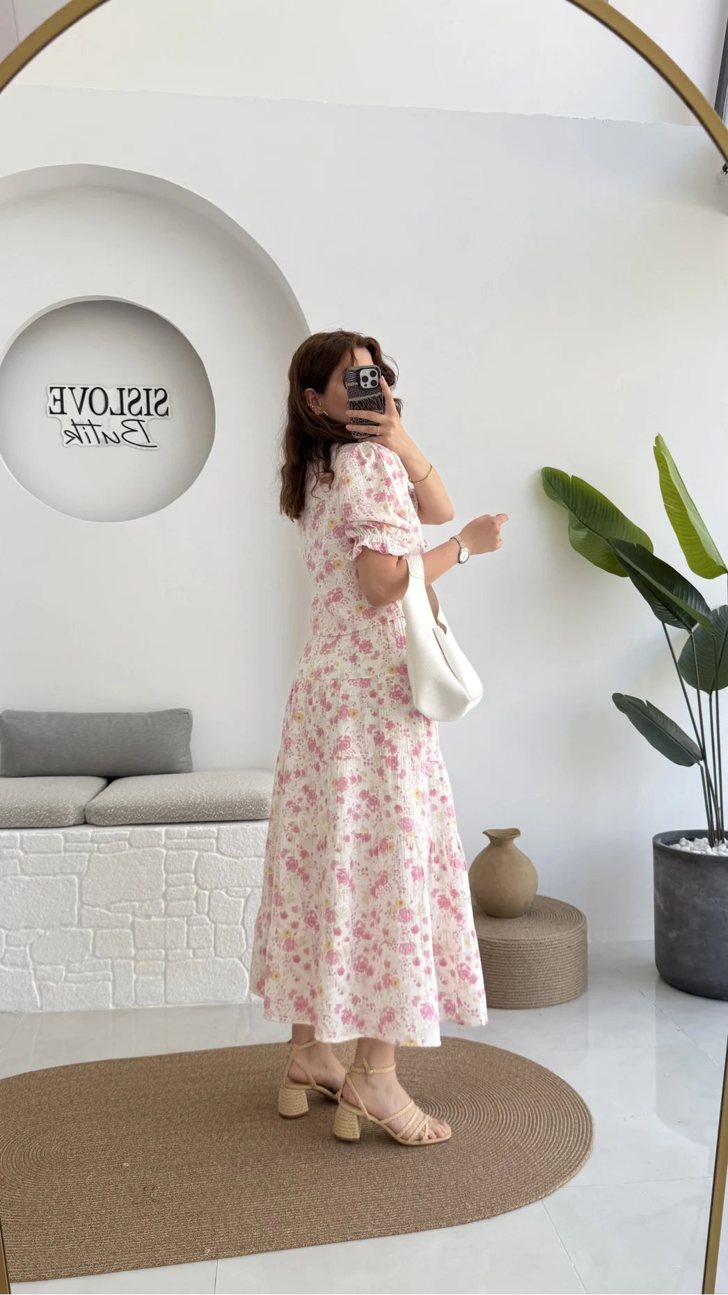 Bratislava Serisi Çiçekli Etek - Pembe - 5028