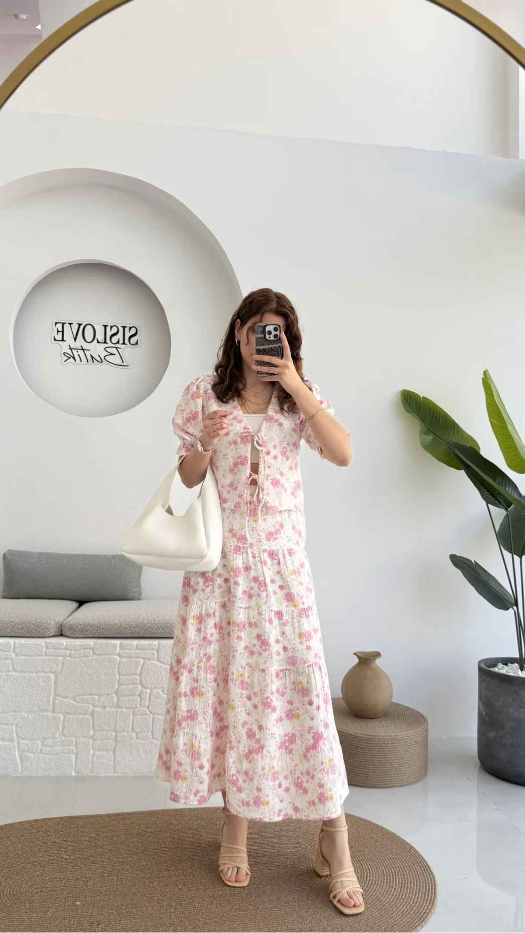 Bratislava Serisi Çiçekli Etek - Pembe - 5028