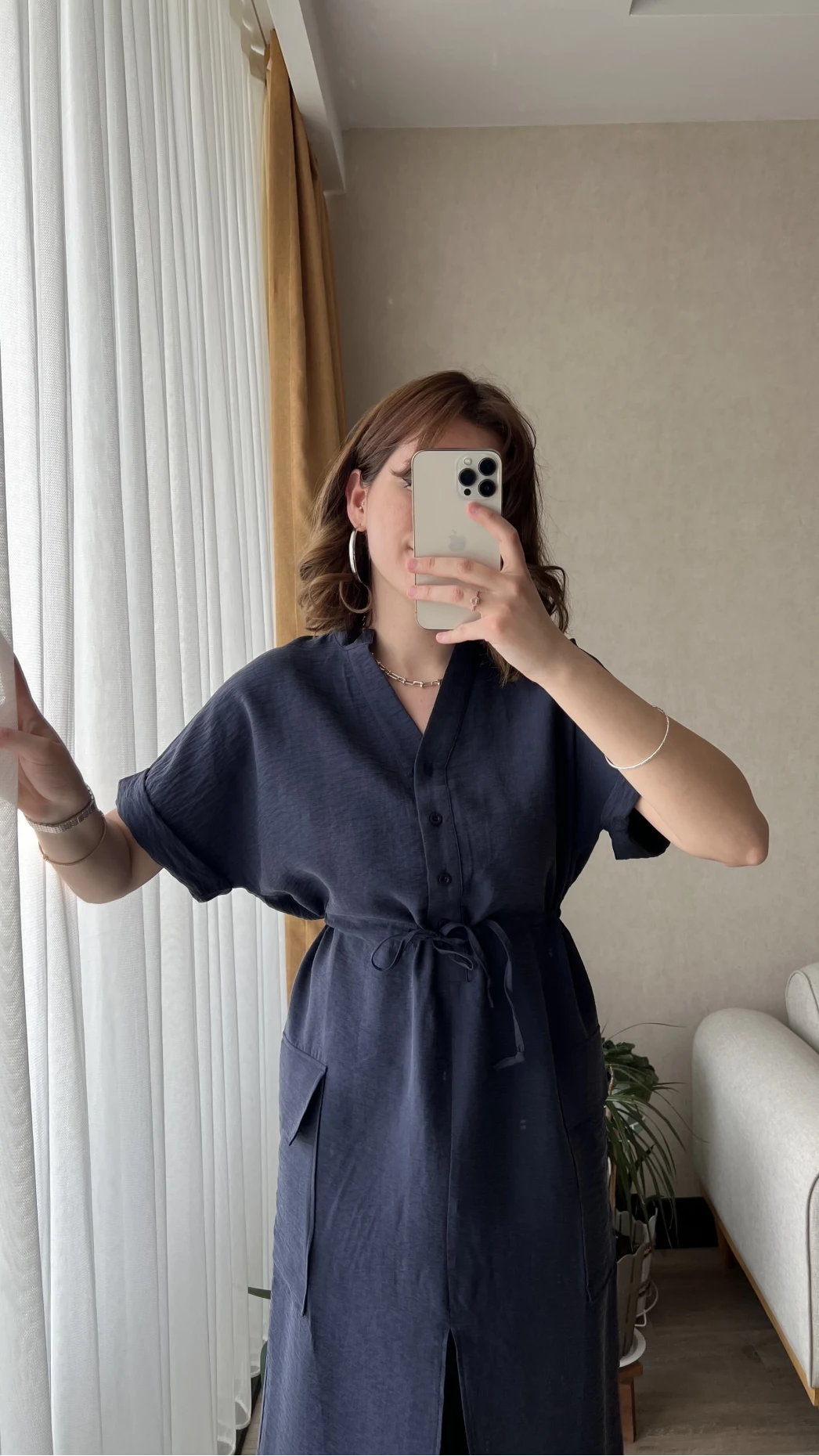 Buble Lacivert Elbise