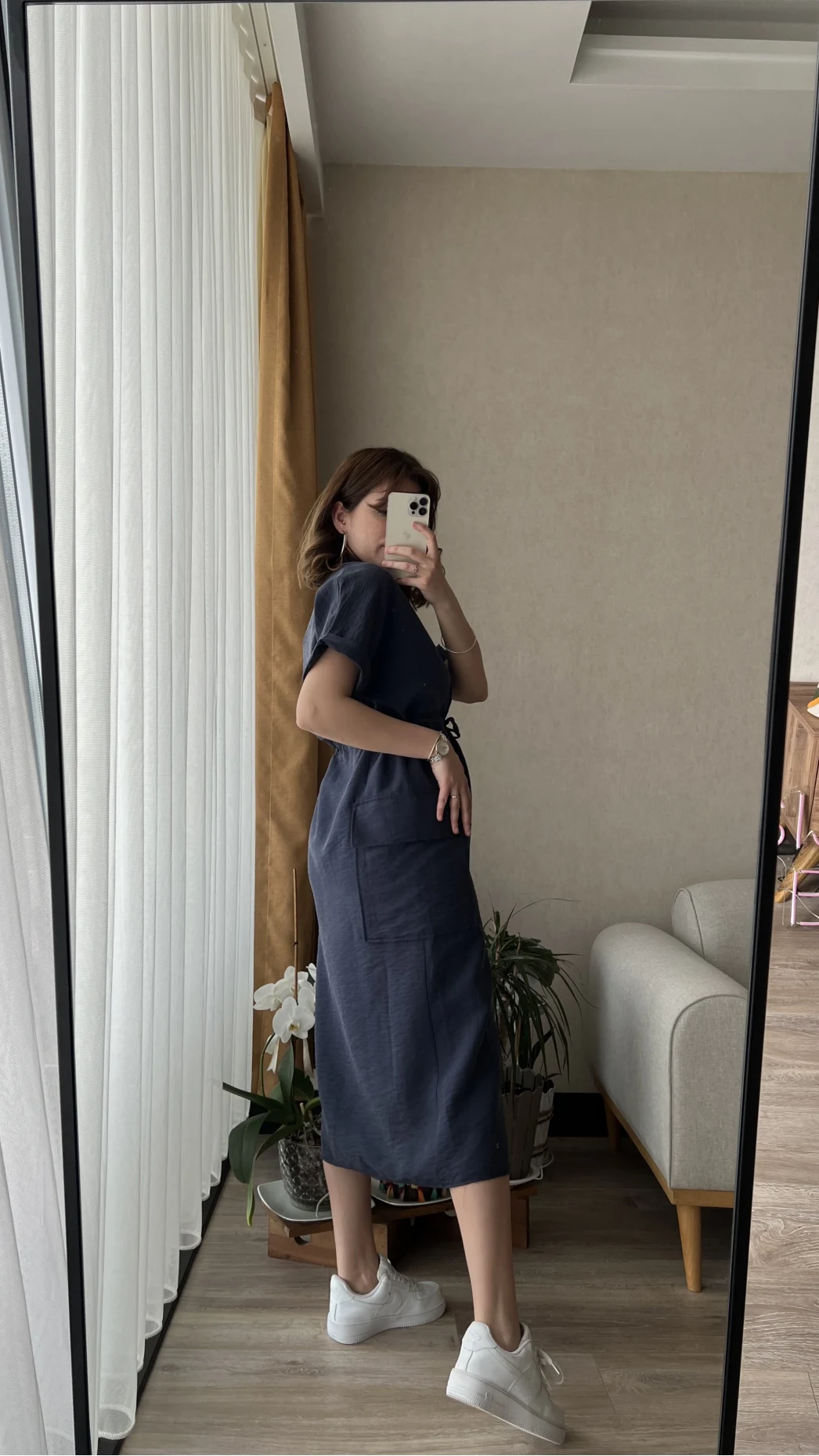 Buble Lacivert Elbise