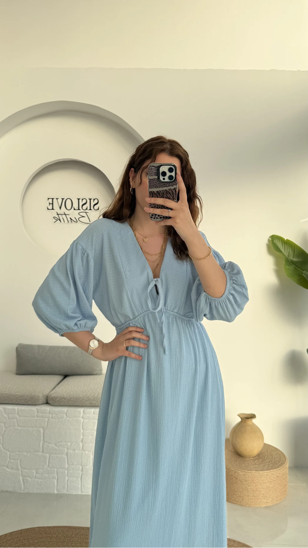 Bürümcük Maxi Boy Becca Elbise Bebe Mavisi - 3036