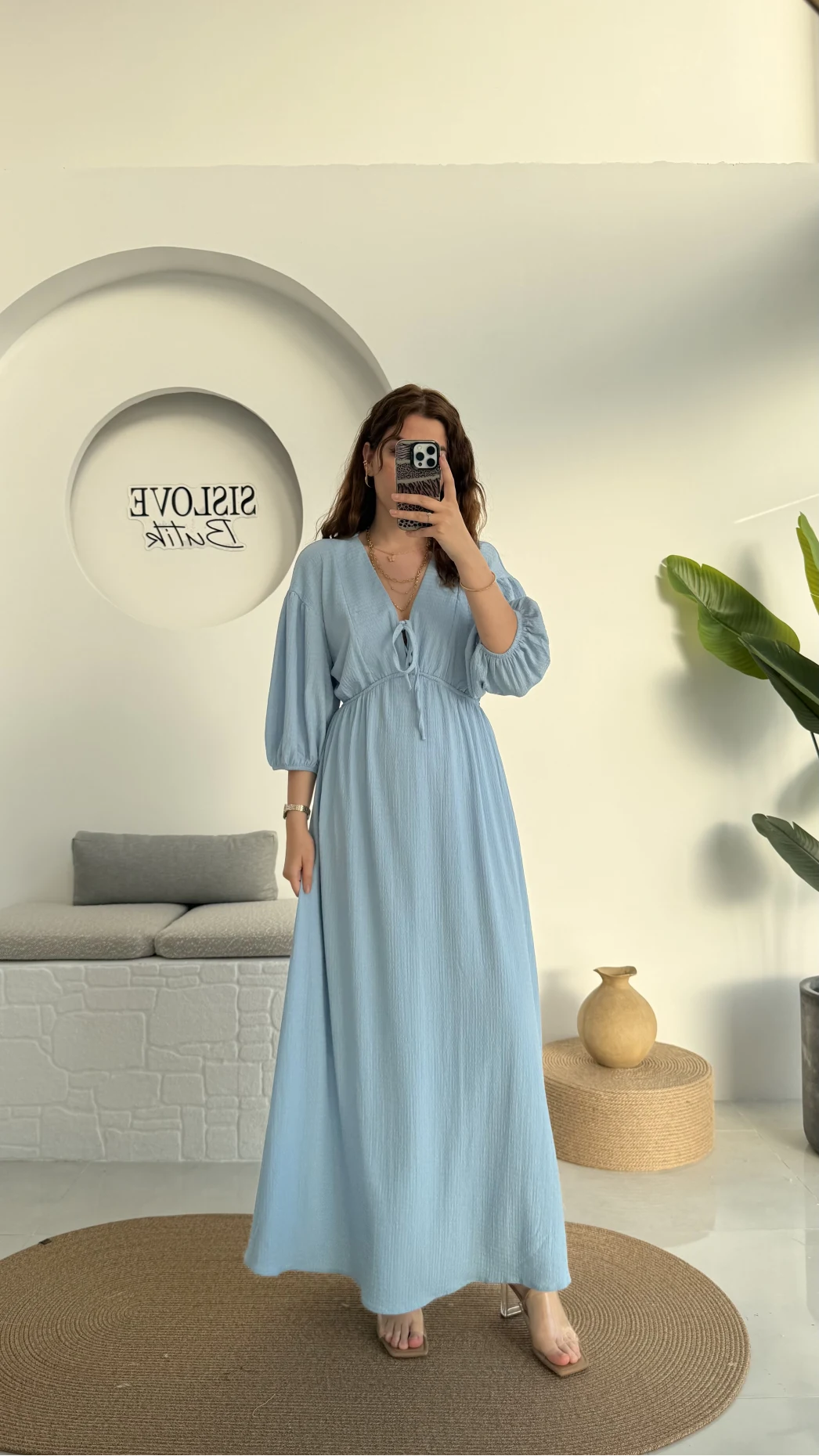 Bürümcük Maxi Boy Becca Elbise Bebe Mavisi - 3036