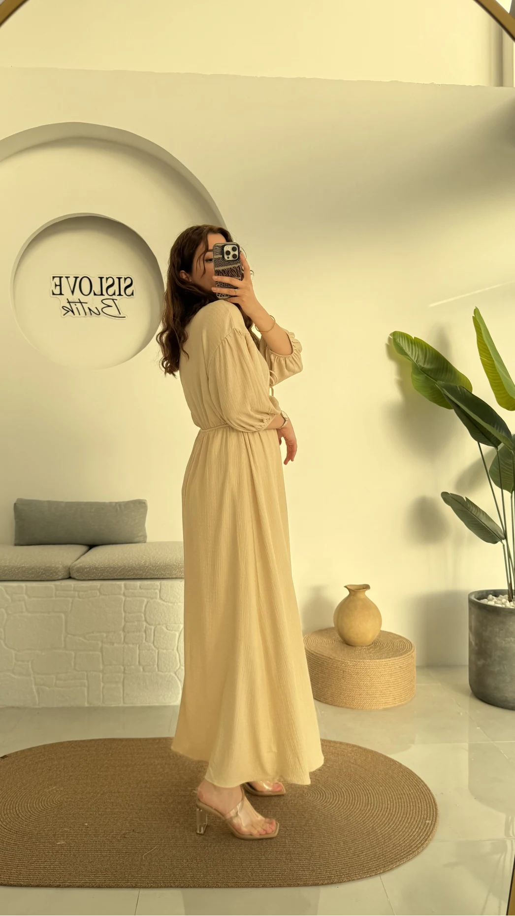 Bürümcük Maxi Boy Becca Elbise Taş - 3036