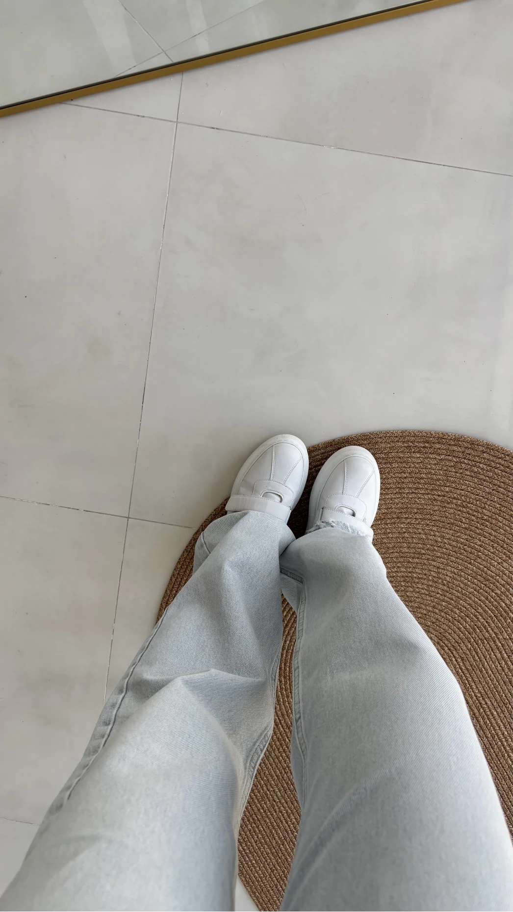 Buz Mavisi Yüksek Bel Denim Jean Pantolon - Kod: 876