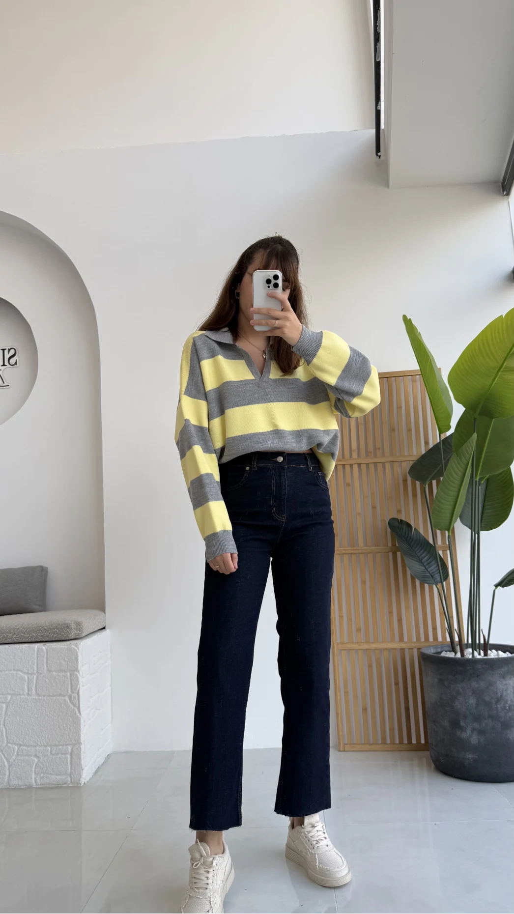 Callista Straight Leg Koyu Lacivert Jean Pantolon