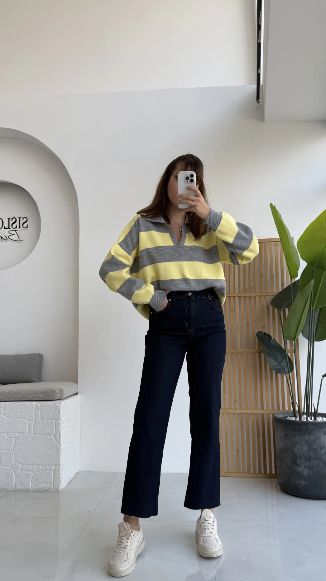 Callista Straight Leg Koyu Lacivert Jean Pantolon