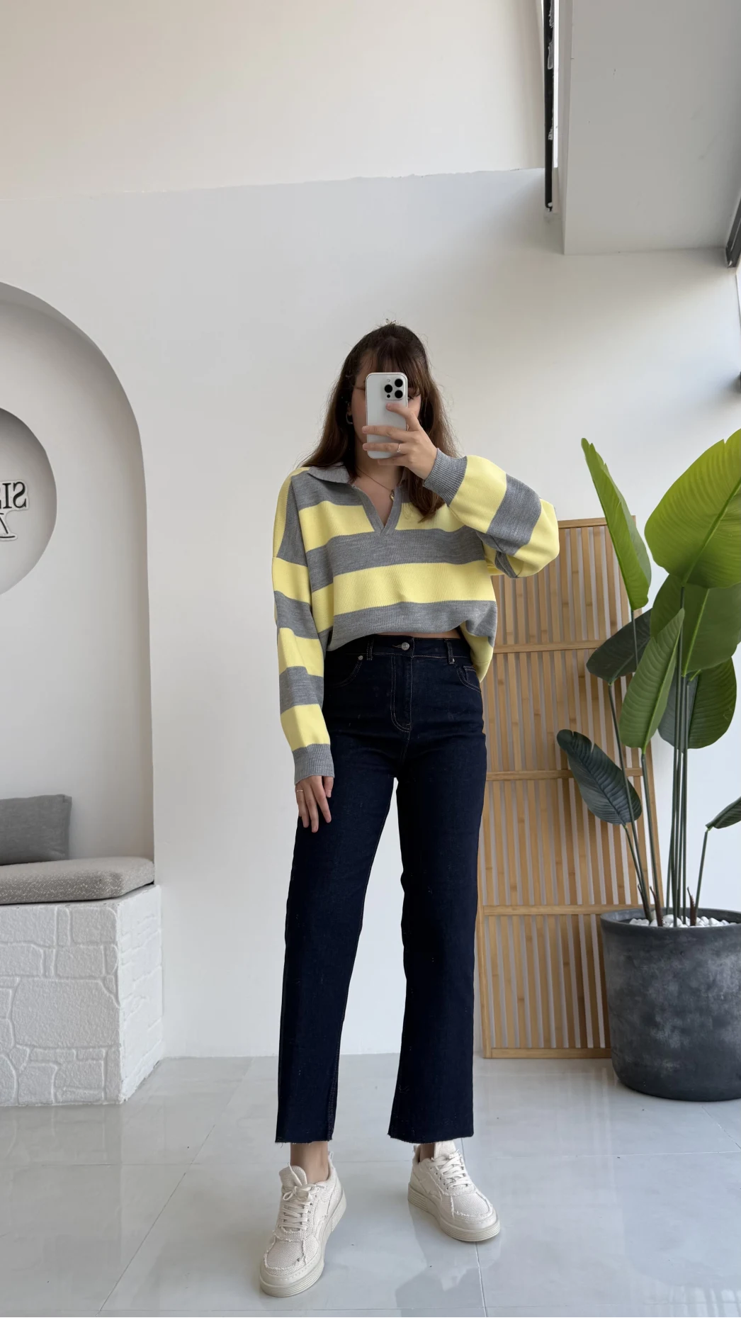 Callista Straight Leg Koyu Lacivert Jean Pantolon