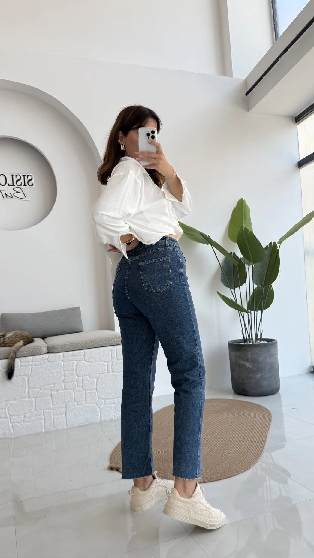 Callista Straight Leg Koyu Mavi Jean Pantolon - Kod: 1653