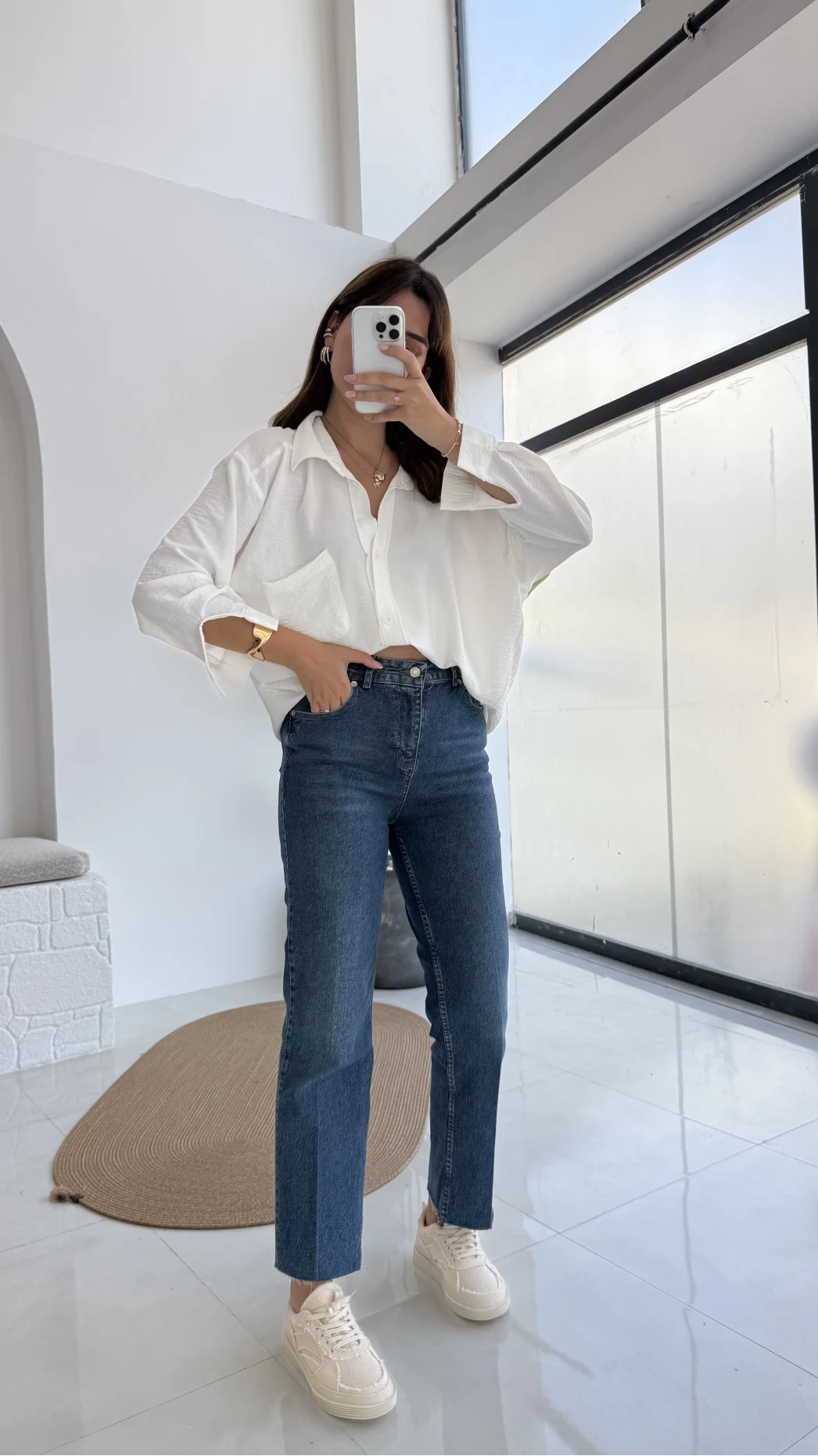 Callista Straight Leg Koyu Mavi Jean Pantolon - Kod: 1653