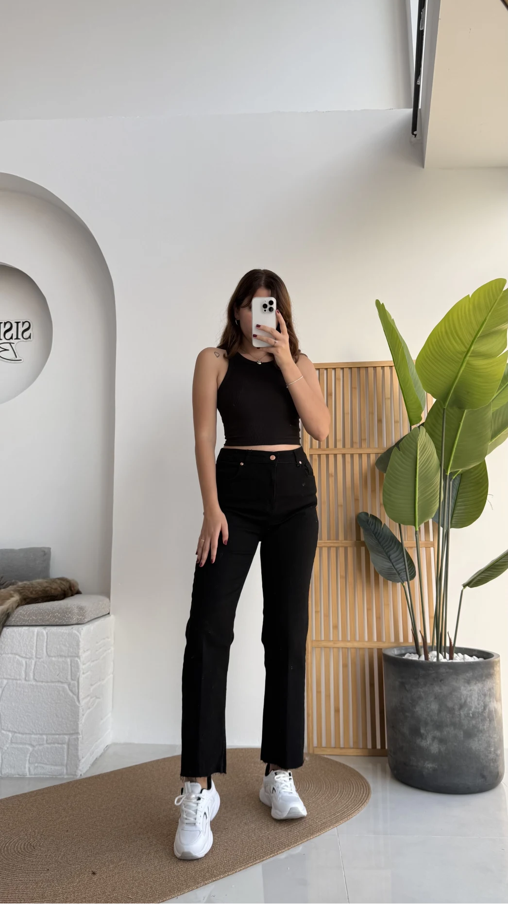 Callista Straight Leg Siyah Jean Pantolon - Kod: 1658