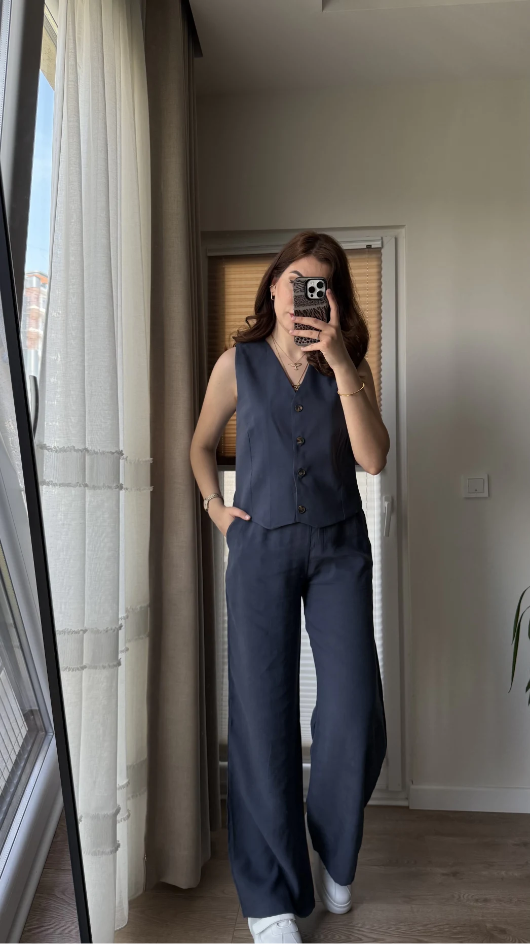 Captive Yelekli Lacivert Takım