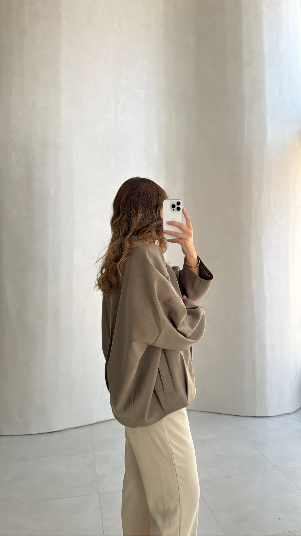 Carlotta Pileli Bomber Ceket - Haki - Kod: 7781