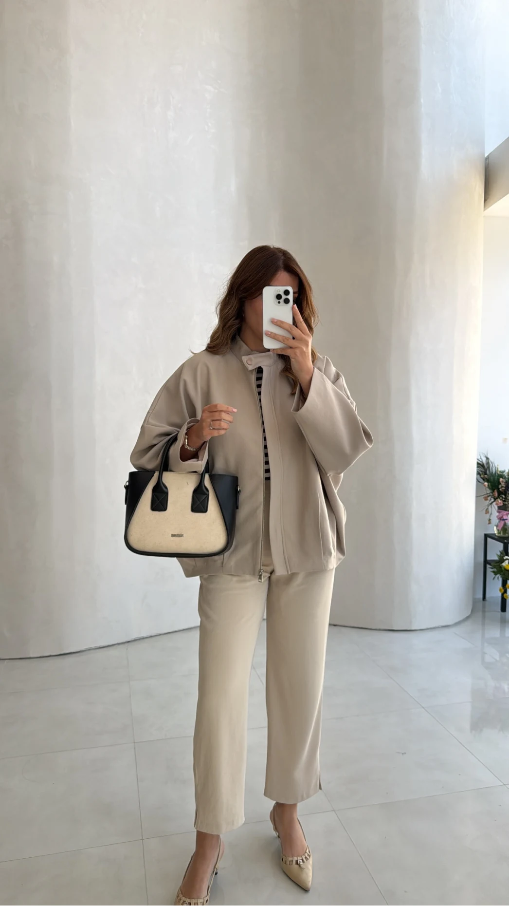 Carlotta Pileli Bomber Ceket - Taş - Kod: 7781