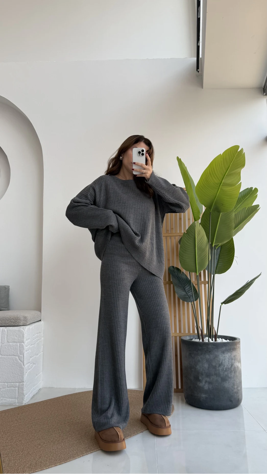 Caroline Triko Takım - Antrasit - Kod: 7207