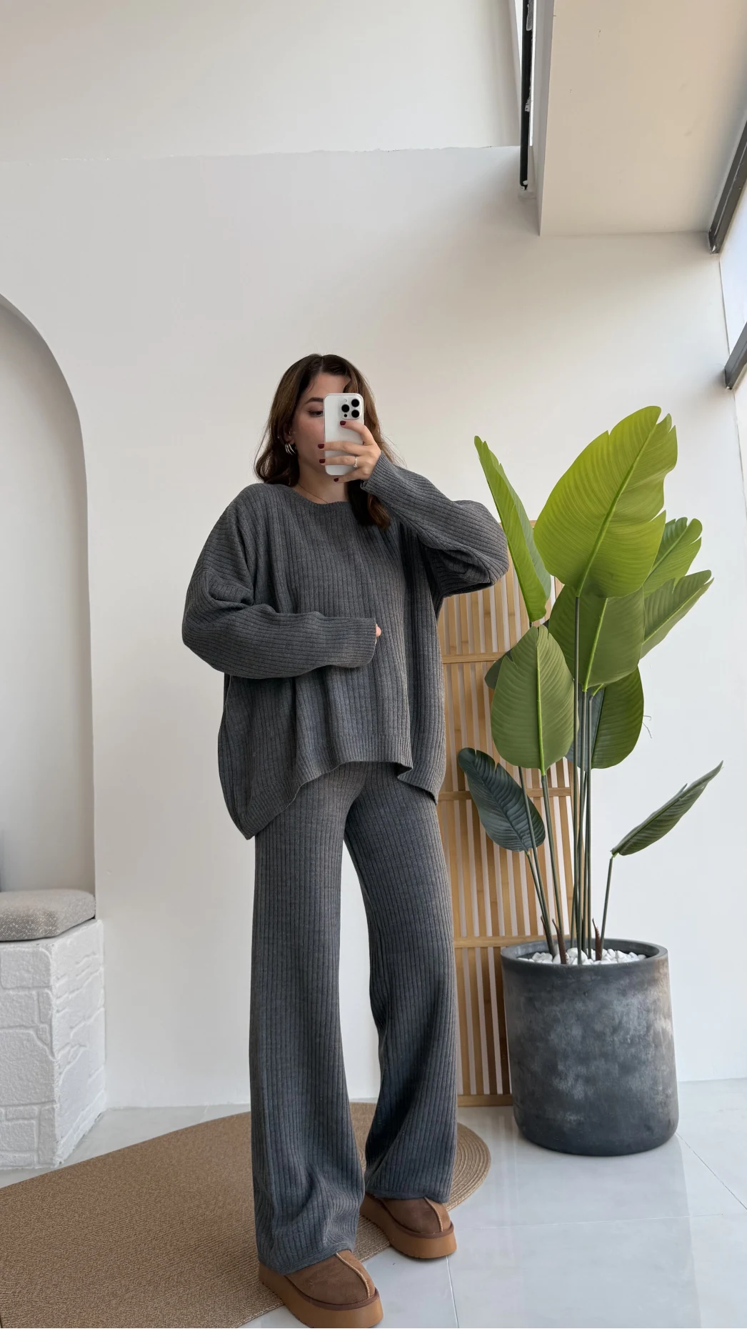 Caroline Triko Takım - Antrasit - Kod: 7207