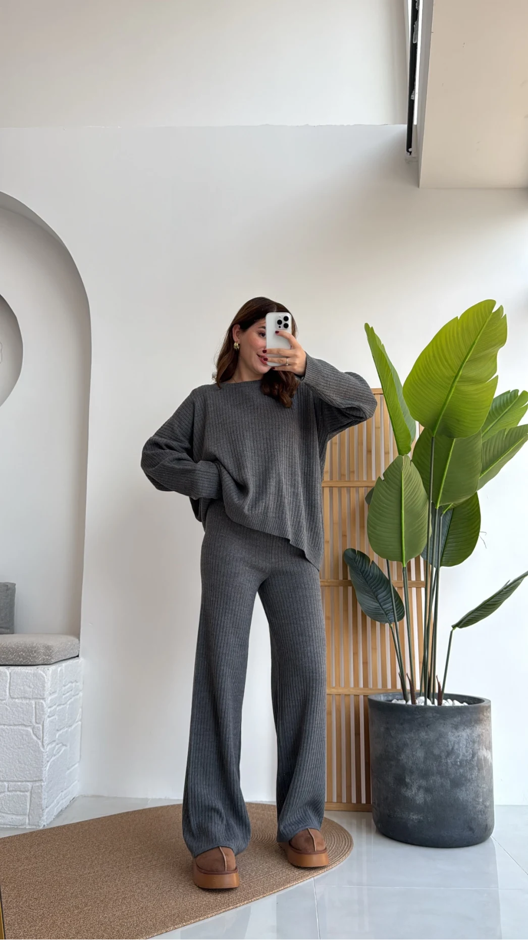 Caroline Triko Takım - Antrasit - Kod: 7207