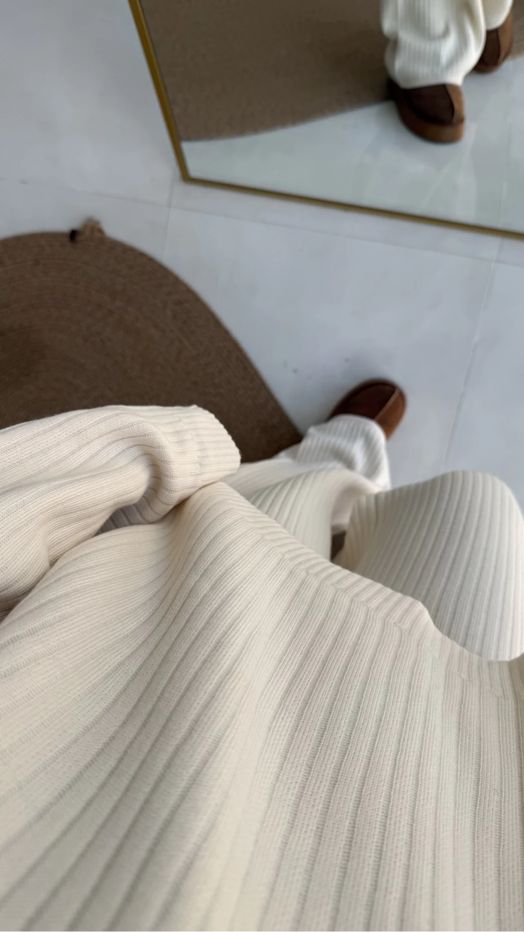 Caroline Triko Takım - Krem - Kod: 7207