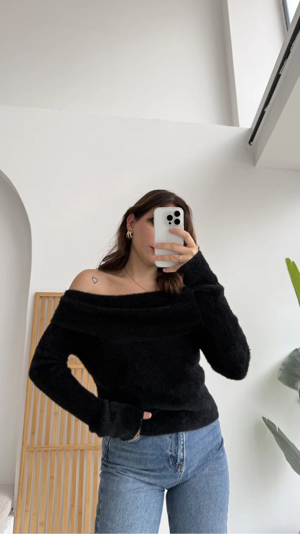 Caterina Madonna Yaka Kazak Siyah Kod: 25040