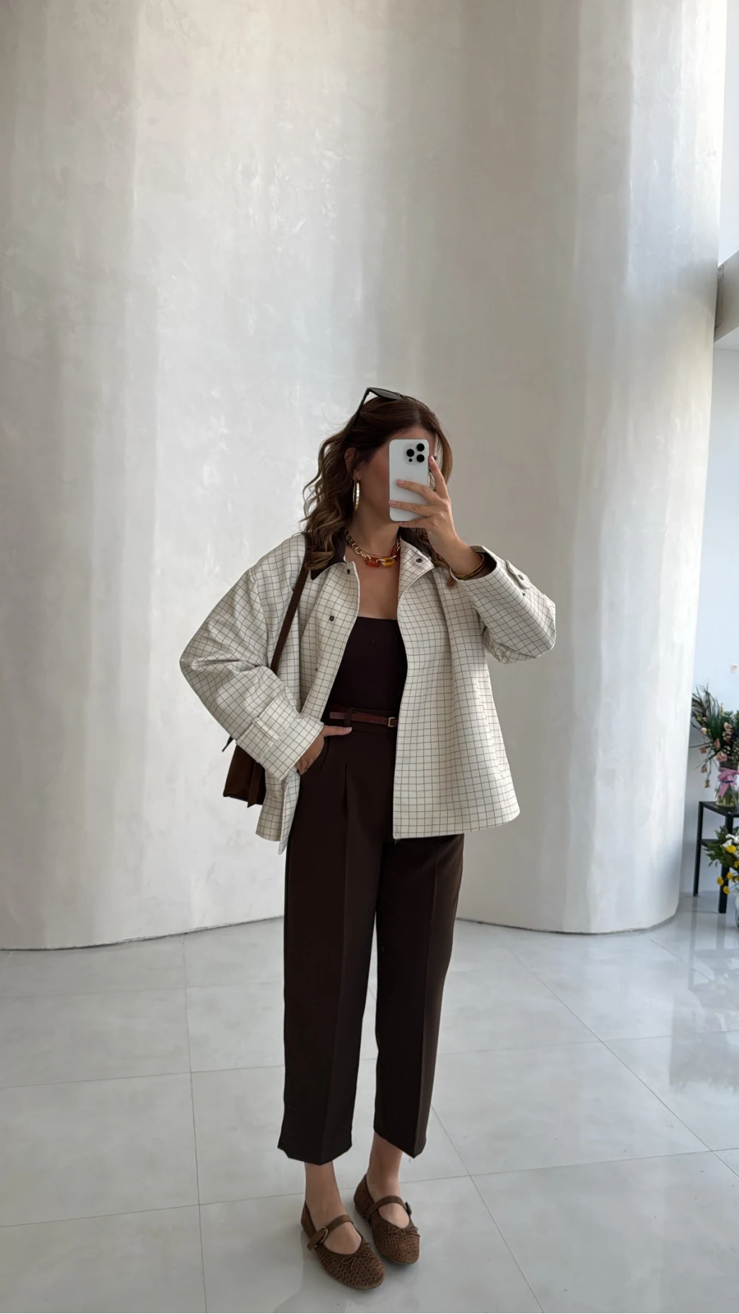 Cecily Kemerli Havuç Pantolon - Kahve - Kod: 3706
